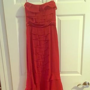 💙💙Red evening strapless dress by BCBG maxazria💙
